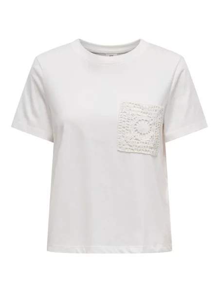 JDY Tricou SELMA' alb