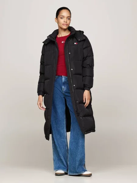 Tommy Jeans De puf palton ALASKA negru