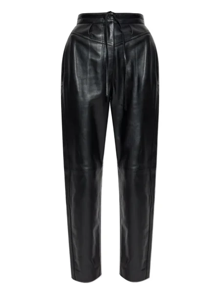 Pantaloni Iro din piele negru