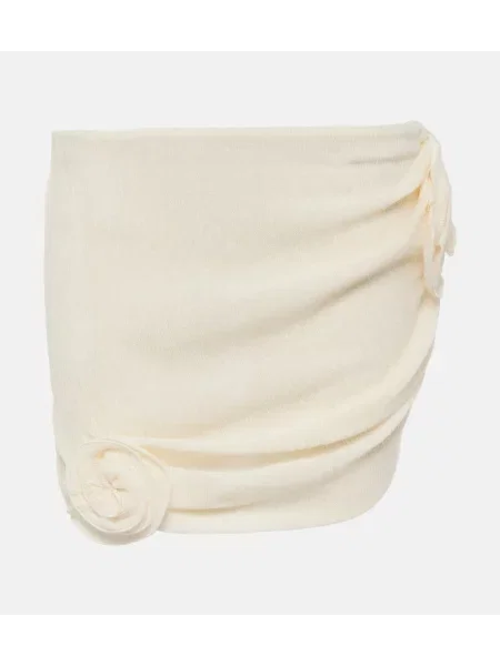 Fustă Magda Butrym cu model floral alb