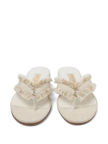 Sandály Jimmy Choo s třásněmi bez podpatku