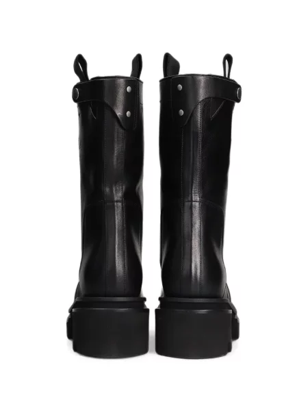 Botine Rick Owens din piele cu platformă negru