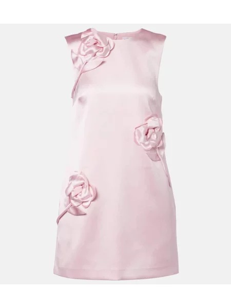 Rochie Self-portrait din satin roz