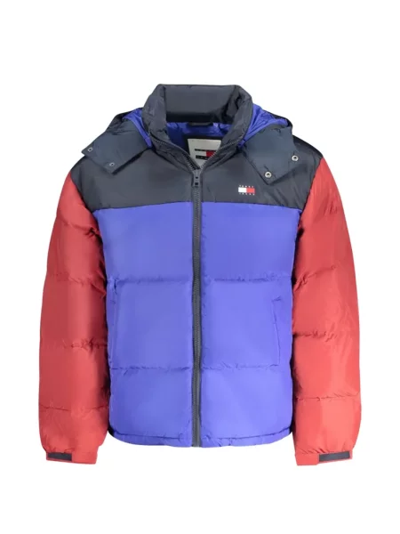 Geacă cu puf Tommy Hilfiger albastru