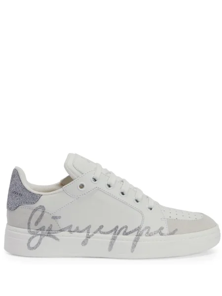 Sneakerși Giuseppe Zanotti cu imagine alb