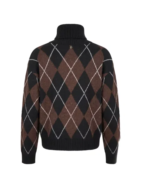 Pulover Aniye By cu model argyle negru