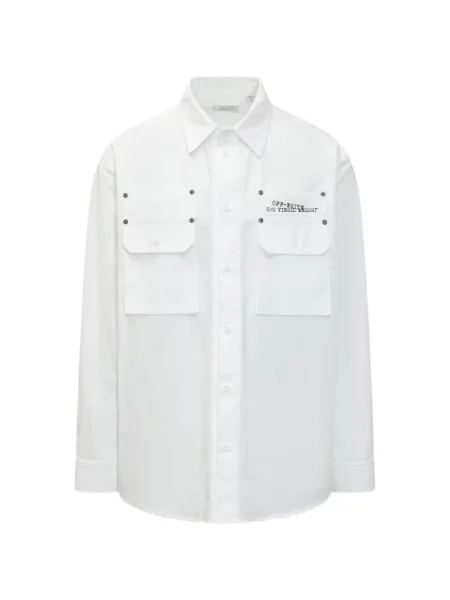 Риза Off-white бяло