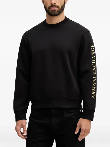 Hanorac Armani Exchange cu imagine negru