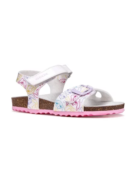 Geox sandale s otvorenom petom za djecu ADRIEL x Lilo & Stitch bijela