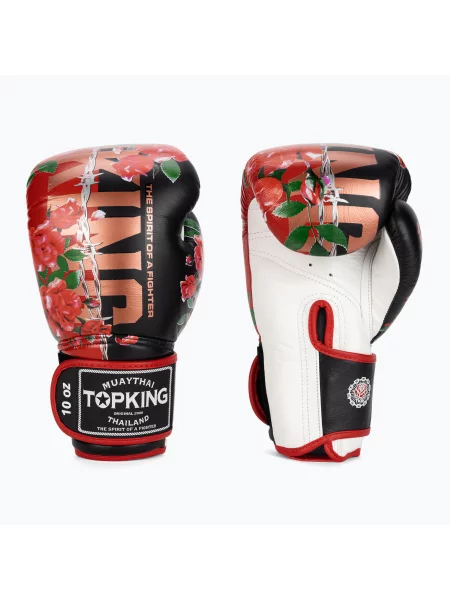 Olcsóbban. Top King Boxing kesztyű Rose fehér/fekete. Méret: 16 oz fehér