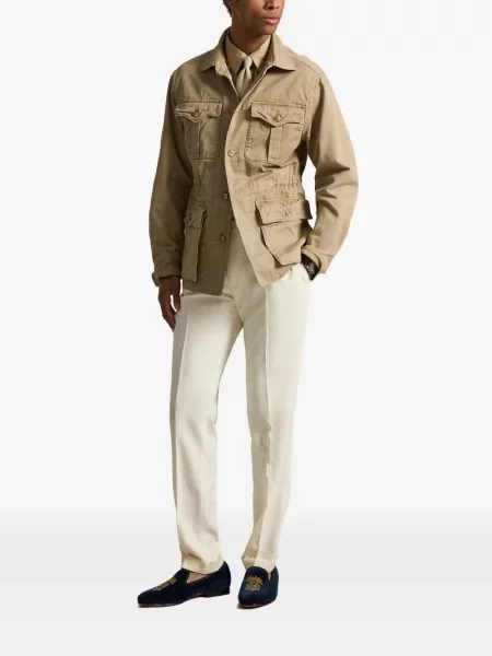 Ριγέ δερμάτινος κάλτσες Polo Ralph Lauren με κορδόνι μαύρο