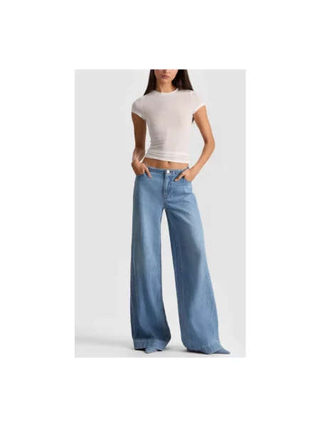 Jeansy Alice + Olivia niebieskie