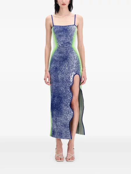 Sukienka Ph5 z nadrukiem garniturowa niebieska