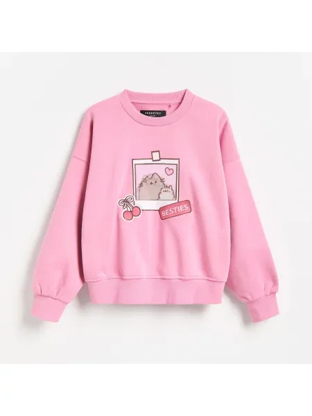 Reserved Mikina Pusheen s 3D aplikací fialová