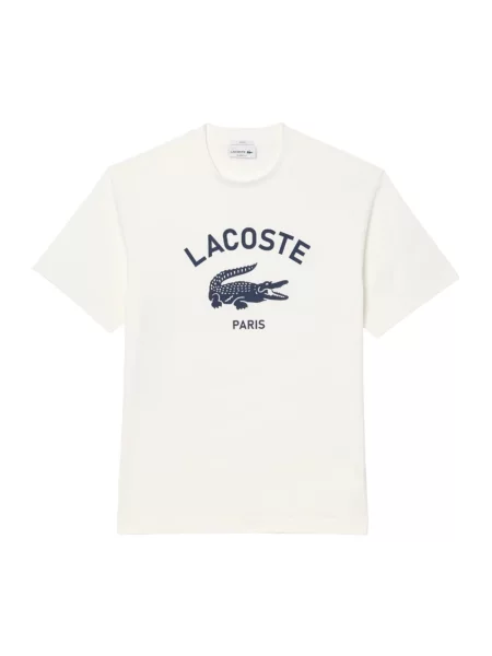 Koszulka Lacoste Big Logo Ultra-Dry krótki rękaw czysty S biały