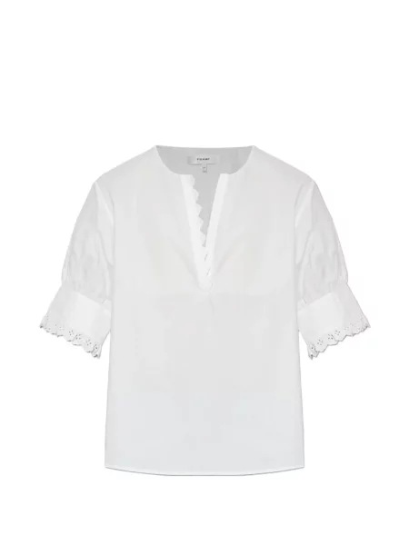 Top Frame cu broderie alb