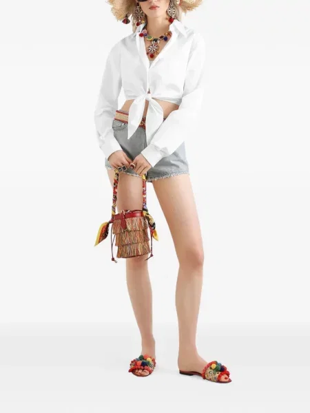 Дънкови шорти Dolce & Gabbana синьо