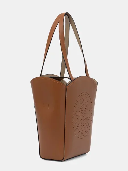 Karl Lagerfeld kabelka typu shopper dámska kožená K/CIRCLE hnedá