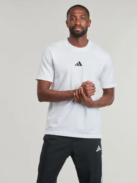 Tricou Adidas din jerseu alb