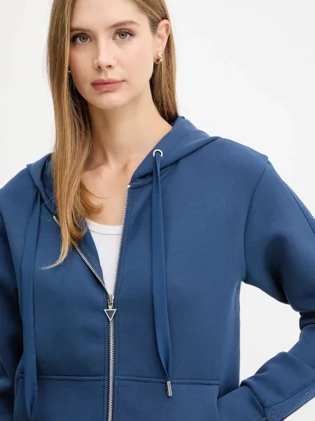 Свитер Guess с капюшоном с аппликацией