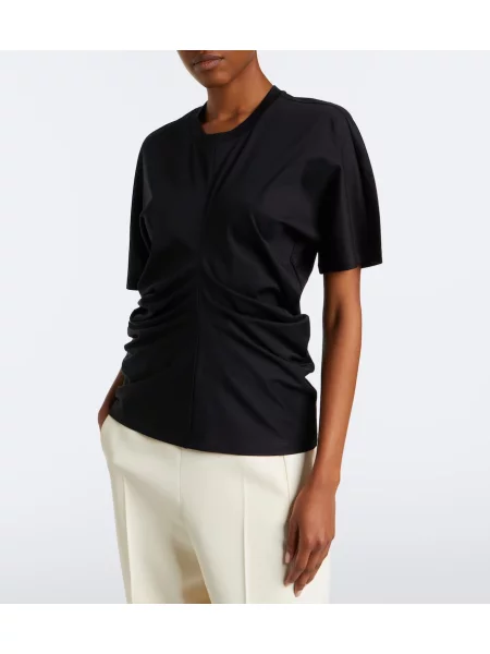 Tricou Róhe de mătase negru