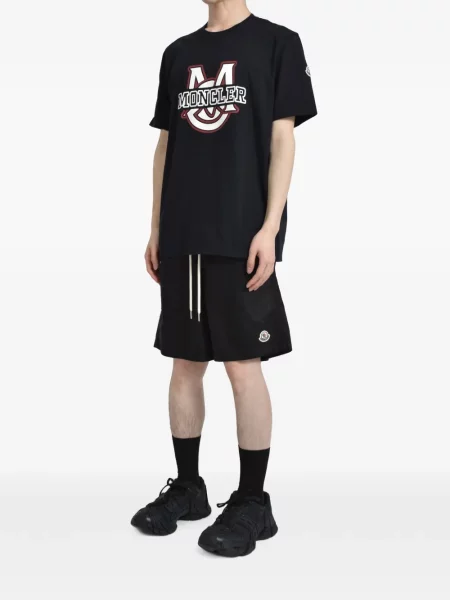 Tricou Moncler cu imagine negru