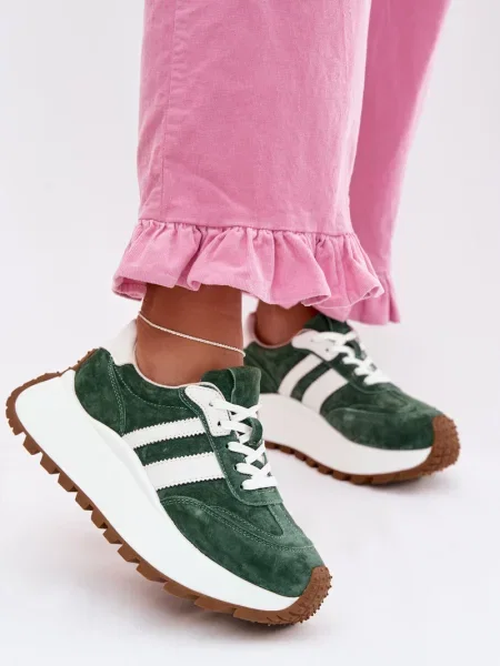 Semišové tenisky D&a bílé