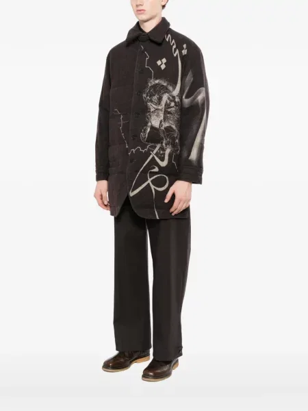 Cămașă Yohji Yamamoto cu imagine maro