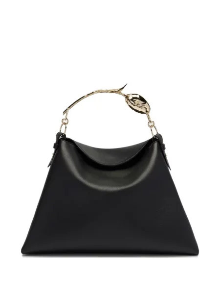 Geanta de piele Erdem din piele negru