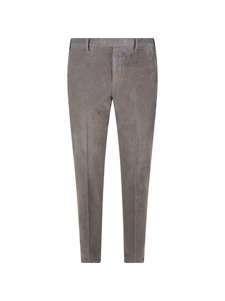 Pantaloni Pt Torino de catifea cord gri