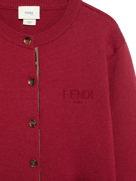 Kardigan dziecięcy Fendi czerwony