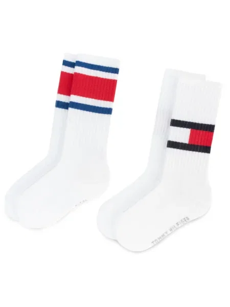 Tommy Hilfiger 2 db-os zokni szett flag fehér