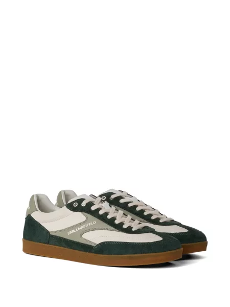 Sneakerși Karl Lagerfeld din piele verde