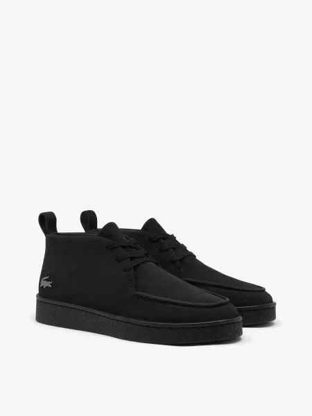 Кожаные ботинки Lacoste черные