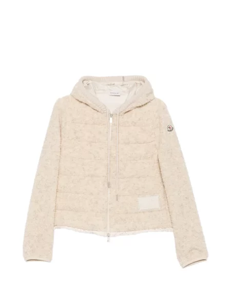 Matlasat geacă cu puf Moncler din fleece