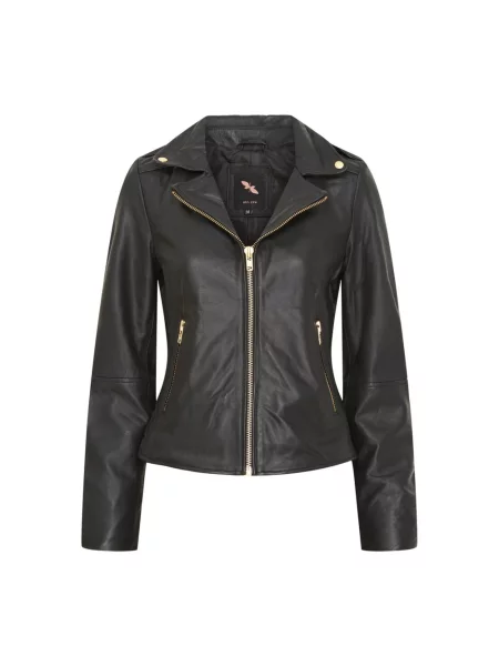 Kurtka skórzana Btfcph czarna