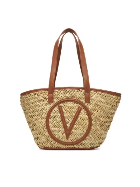 Pletena torba za plažu Valentino bež