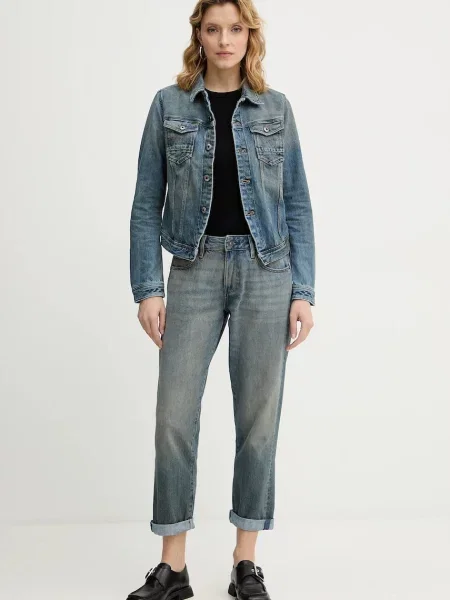 G-Star jeansy high waist niebieskie