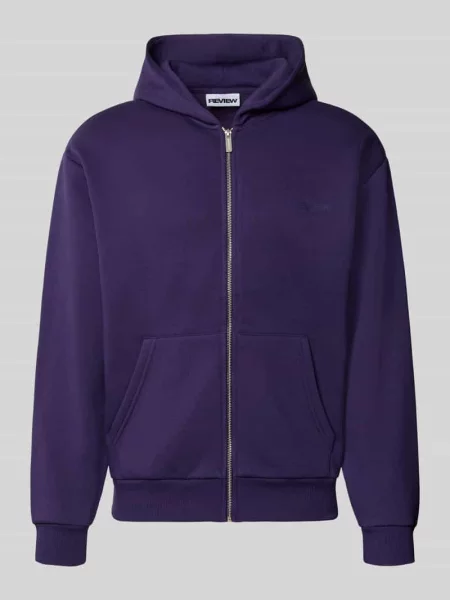 Bluza rozpinana o kroju relaxed fit z mieszanki bawełny z detalem z logo Review