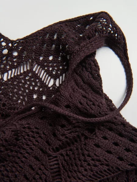 Пончо Reserved коричневе