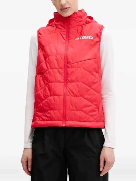 Маратонки Adidas Terrex с връзки на райета с дантела червено