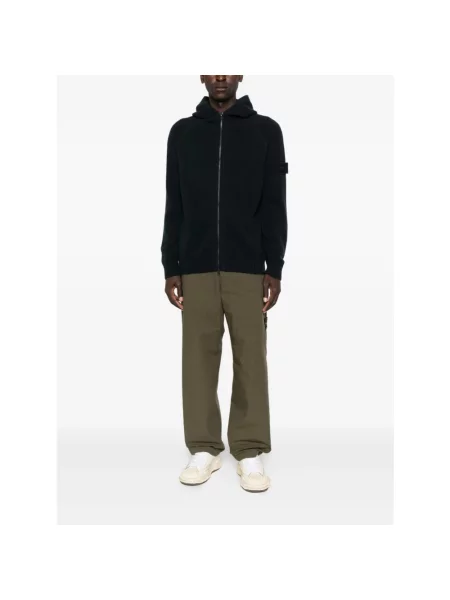 Sweter Stone Island z kapturem z kamieniami niebieski