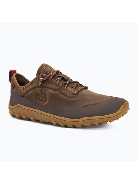 Buty barefoot Vivobarefoot Tracker Leather Low bracken brązowe
