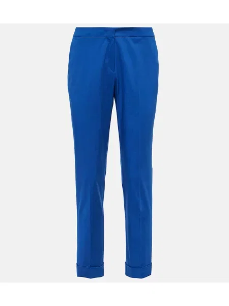 Pantaloni Etro cu talie înaltă albastru