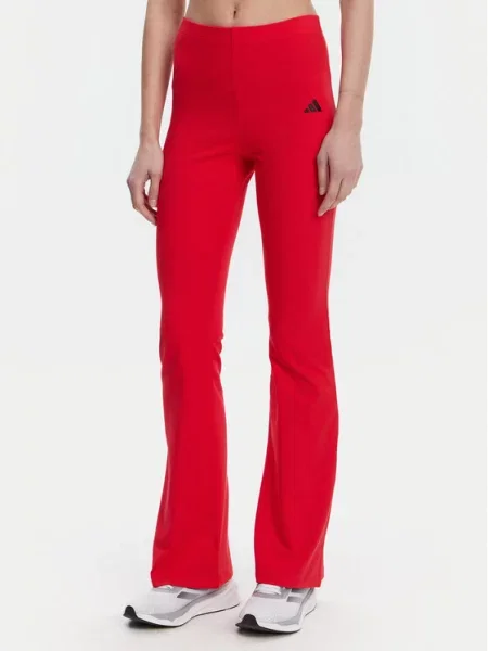 Adidas Leggings Essentials Small Logo Flare Fit crvena