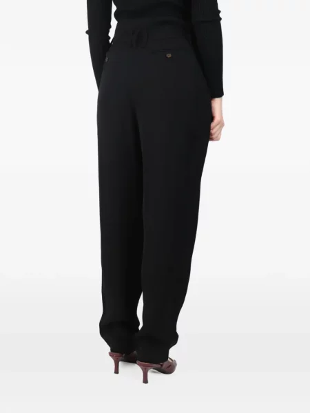 Pantaloni Iro cu talie înaltă negru