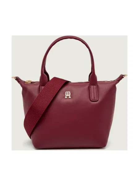 Geantă de mână Tommy Hilfiger bordo