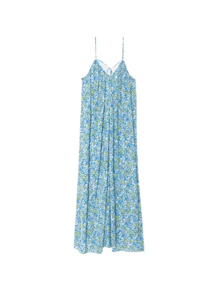 Rochie maxi Zadig&voltaire cu model floral cu imagine albastru