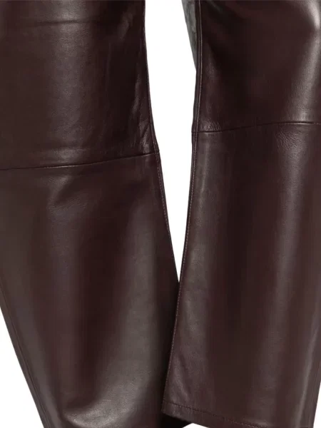 Pantaloni Lois Jeans din piele roșu