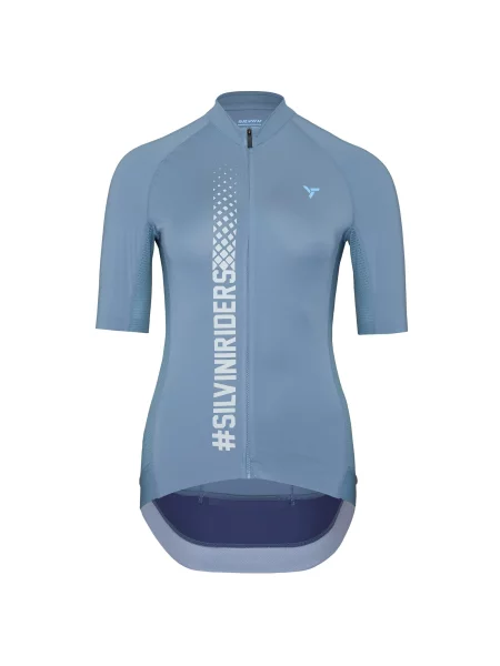 Koszulka rowerowa z krótkim rękawem SILVINI Jersey MAZZANA niebieska